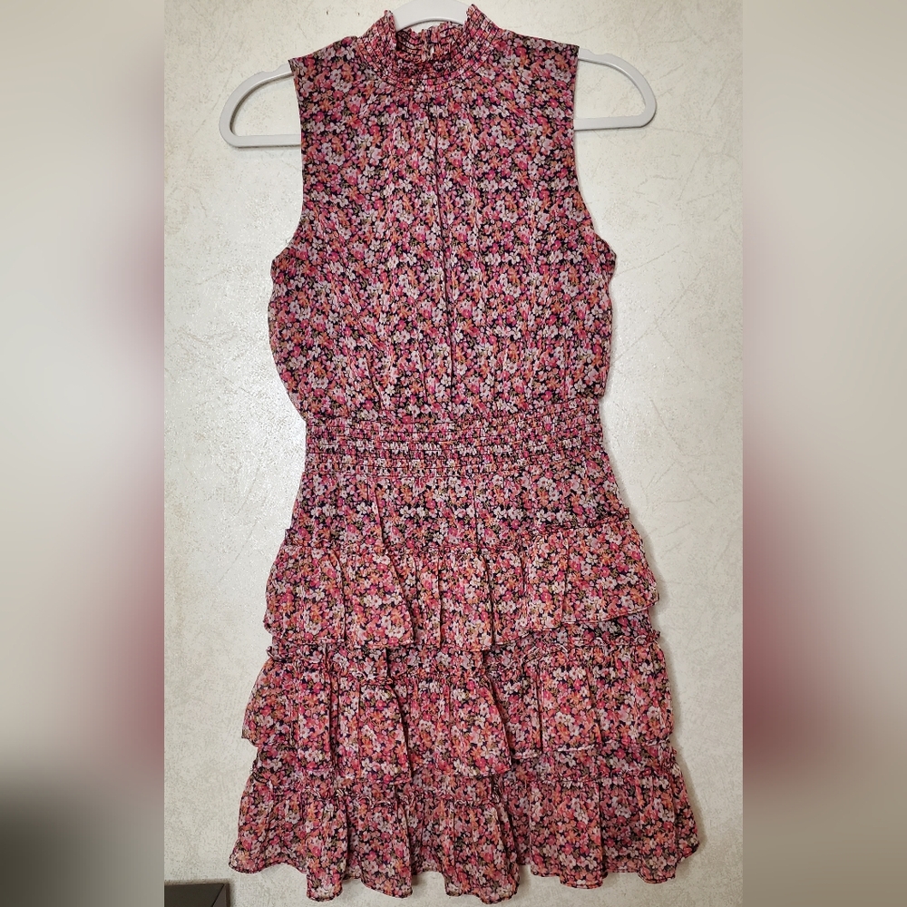 1.STATE Floral Sleeveless Dress SIZE:M